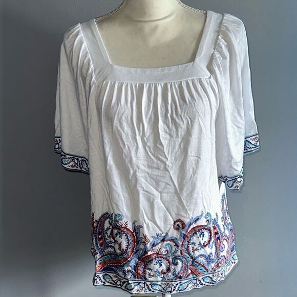 J.Jill Paisley Top! - Picture 2 of 11